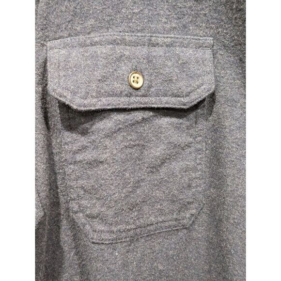 Croft & Barrow Thick Blue 100% Cotton Felt Button Up Shacket Shirt Jacket, XXL - Picture 3 of 9